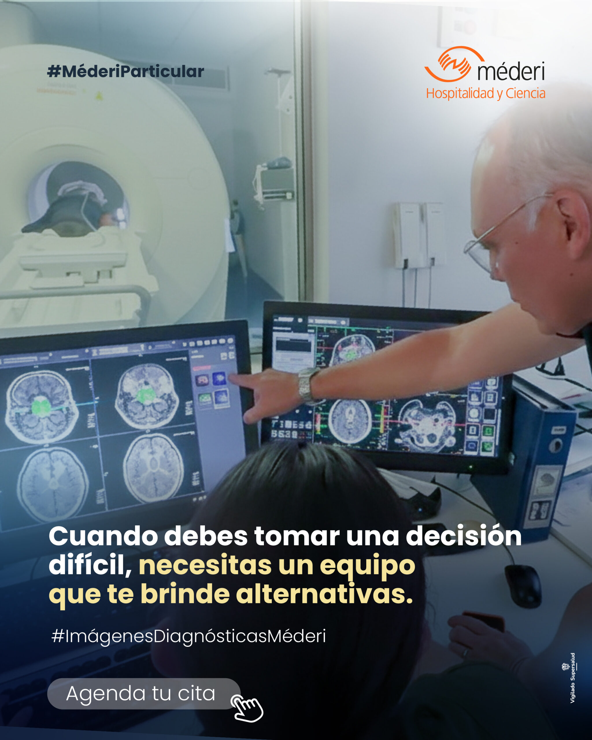 #ImagenesDiagnosticasMéderi Cuando debes tomar una decisión dificil, necesitas un equipo que te brinde alternativas.
