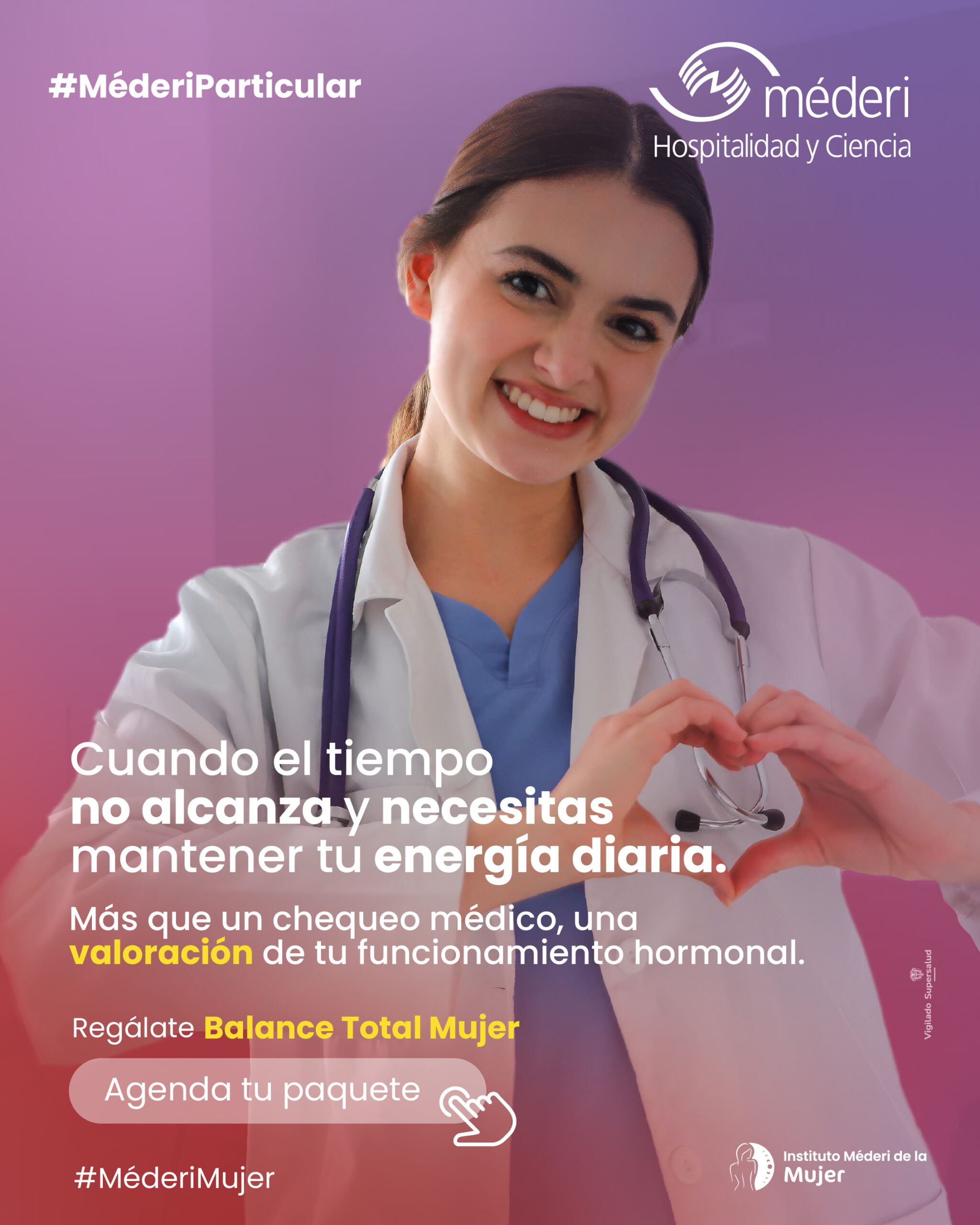 Balance Total Mujer Méderi - Valoración funcionamiento hormonal y chequeo médico preventivo