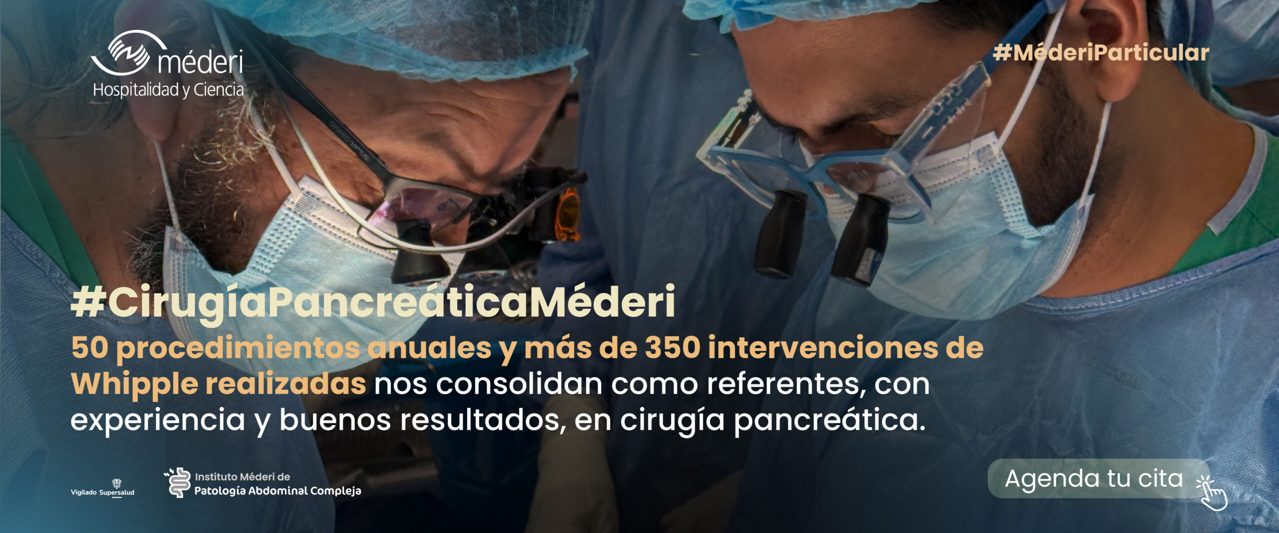 Cirujanos del Hospital Méderi realizando una intervención compleja de Whipple en Bogotá.